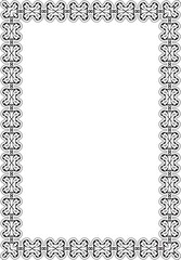 Baroque ornament frame