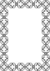 Baroque swirll ornate sheet