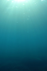 Fototapeta na wymiar Natural underwater ocean background photo