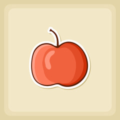 Apple icon, Harvest Thanksgiving vector