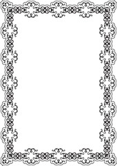 The ornate frame