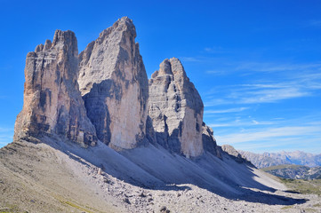 Dolomiti Cortina Tre Cime di Lavaredo  - obrazy, fototapety, plakaty