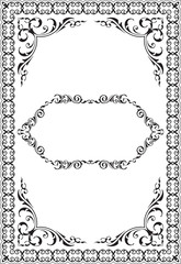 The victorian art ornate frame