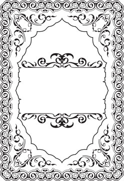 The scroll perfect ornament art border