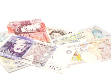 Obraz na płótnie Canvas money british pounds sterling gbp