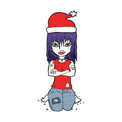 cartoon christmas vampire
