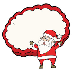 cartoon santa claus