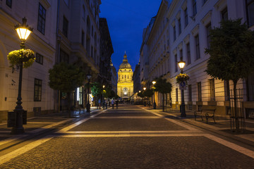View of St. Stephen's Basilica in Budapest