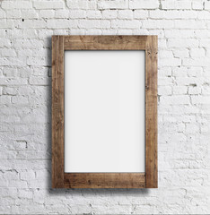 blank white frame