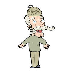 cartoon man wearing hat