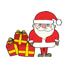 cartoon santa claus