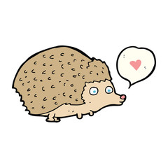 cartoon cute hedgehog