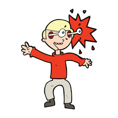 cartoon amazed man