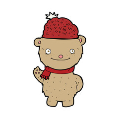 cartoon bear in hat
