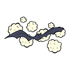 cartoon spooky bat