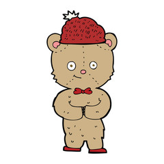 cartoon bear in hat