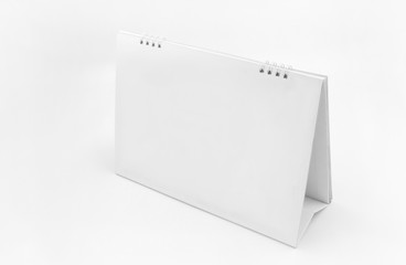 Desk Blank Calendar  on white