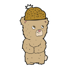cartoon bear in hat