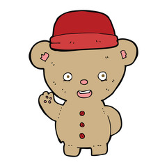 cartoon bear in hat