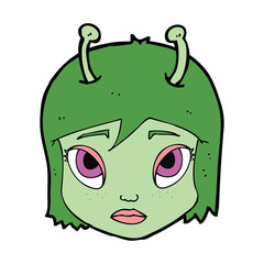 cartoon space alien