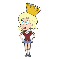 cartoon person wearing crown