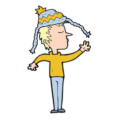 cartoon boy in hat