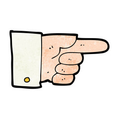 cartoon pointing hand