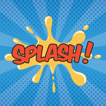 SPLASH! Wording Sound Effect for Comic Speech Bubble