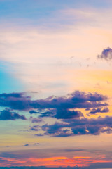 Colourful of evening sky background.