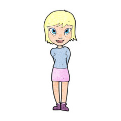 cartoon pretty girl