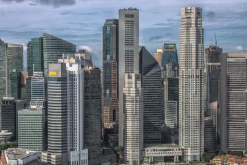 Fototapeta na wymiar Singapore`s business district