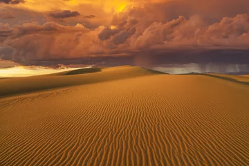  Amazing fiery rain clouds over the Gobi desert. Mongolia. © Anton Petrus