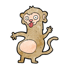 funny cartoon monkey