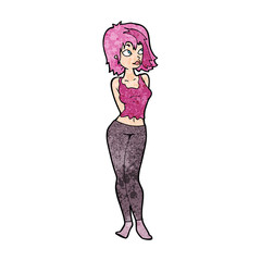 cartoon attractive girl