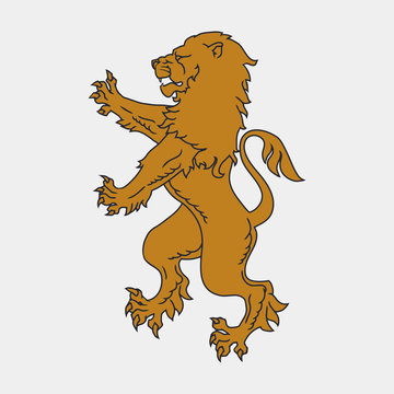 Lion - heraldic style