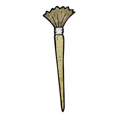 cartoon artist's brush