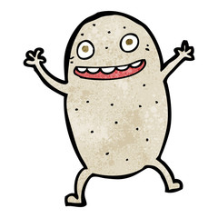 cartoon happy potato