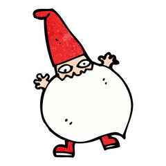 cartoon tiny santa