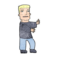 cartoon man gesturing