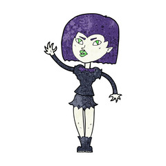 cartoon pretty vampire girl
