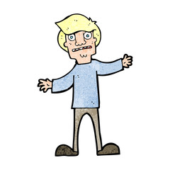 cartoon surprised man