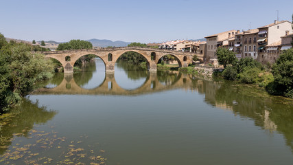 Fototapeta premium The Ermita de San Miguel near Villatuerte on the Camino de Santiago