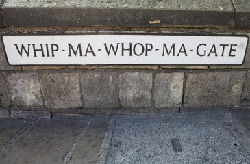 Whip-Ma-Whop-Ma-Gate in York, England.