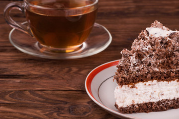 Cake with tea