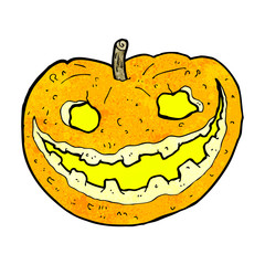 cartoon spooky pumpkin