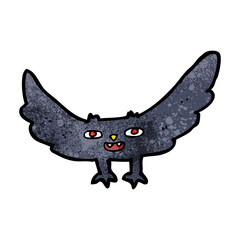 cartoon spooky vampire bat
