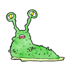 cartoon gross slug