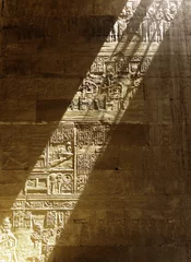 Ancient hieroglyphics on the wall, at the Karnak Complex, Luxor, Egypt © Alexander Briel