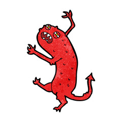 cartoon little monster