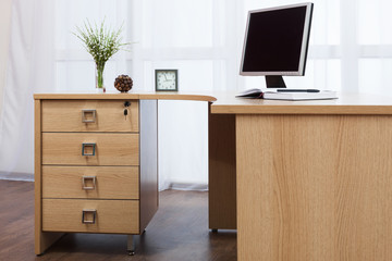 computer on desk